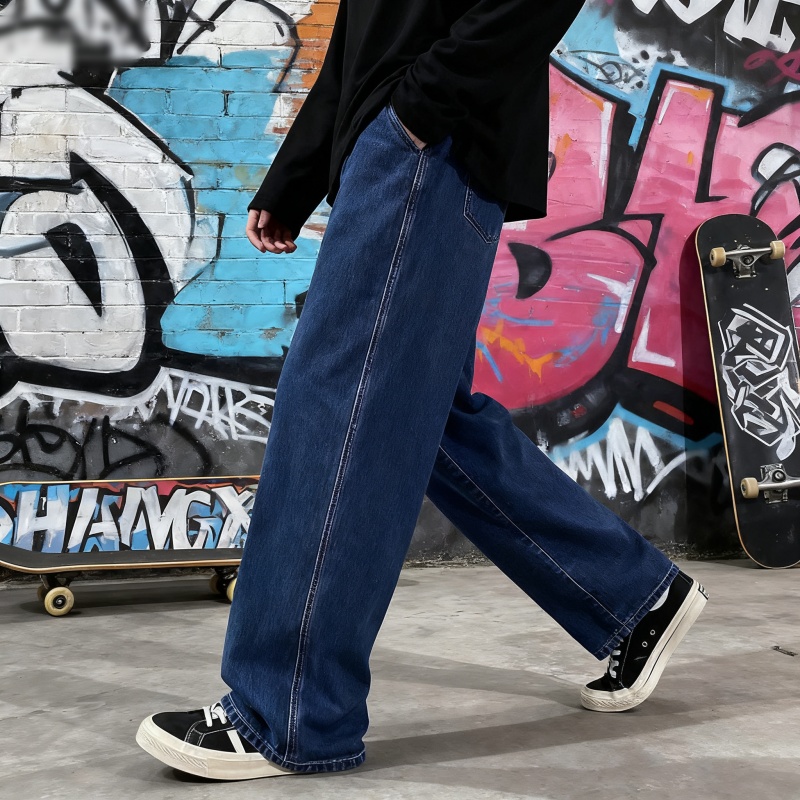 2026 Novos Jeans Largos de Str - Streetwear Brand Denim avaliação e preço